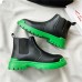 Men PU Leather High Top Splicing Slip On Casual Chelsea Boots